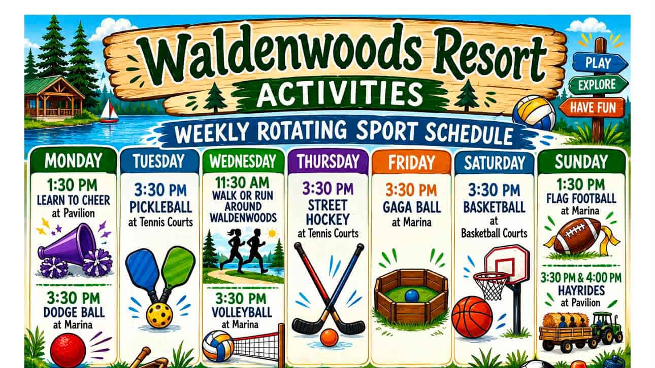 Weekly Rotating Sport Schedule
