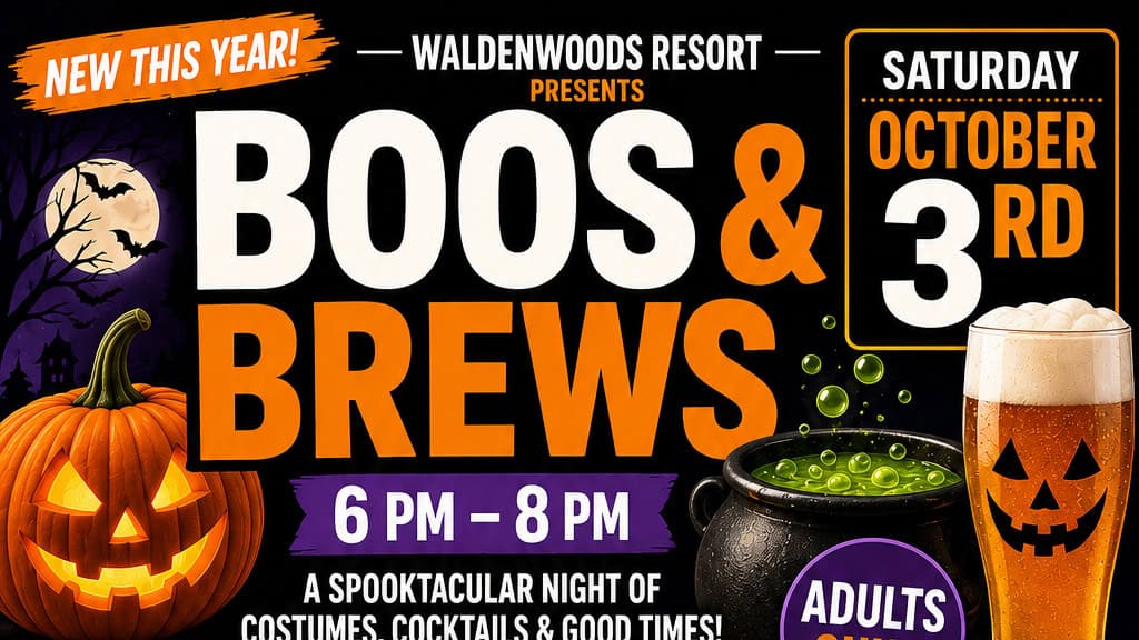 Boos & Brews at Waldenwoods Resort New this year!